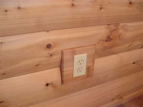 electric box wooden|log home electrical boxes.